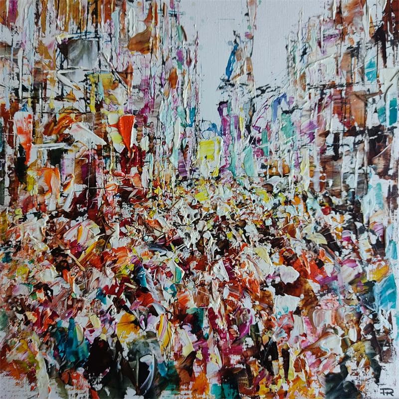 Painting Amsterdam 7 by Reymond Pierre | Painting Abstract Oil Urban