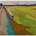 Painting Vert tendre des blés by PAPAIL | Painting Figurative Landscapes Oil