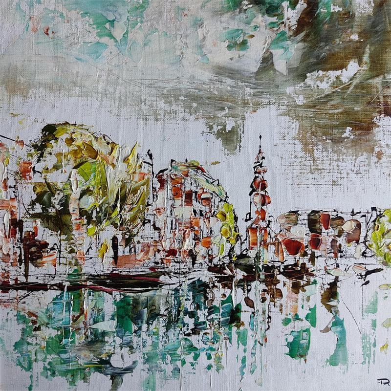 Painting Amsterdam 1 by Reymond Pierre | Painting Abstract Oil Urban