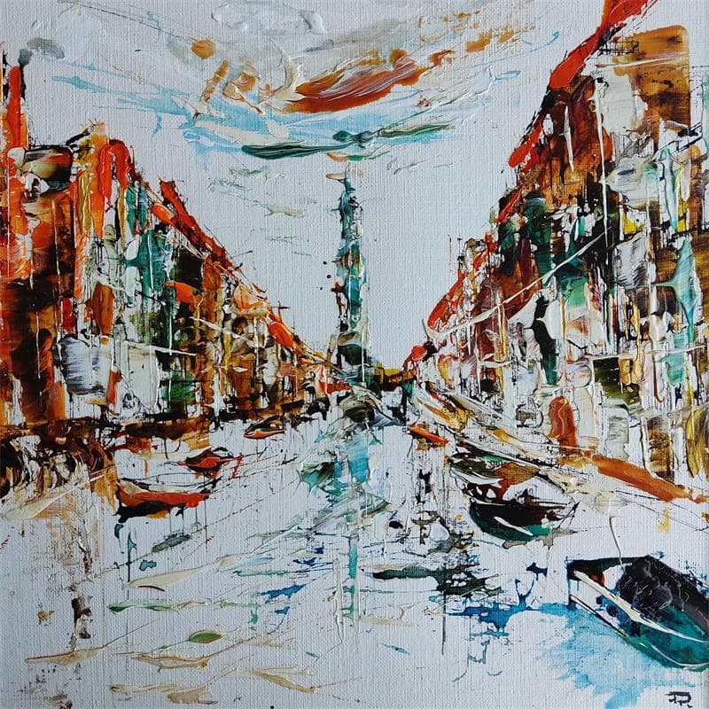 Painting Amsterdam 13 by Reymond Pierre | Painting Abstract Oil Urban