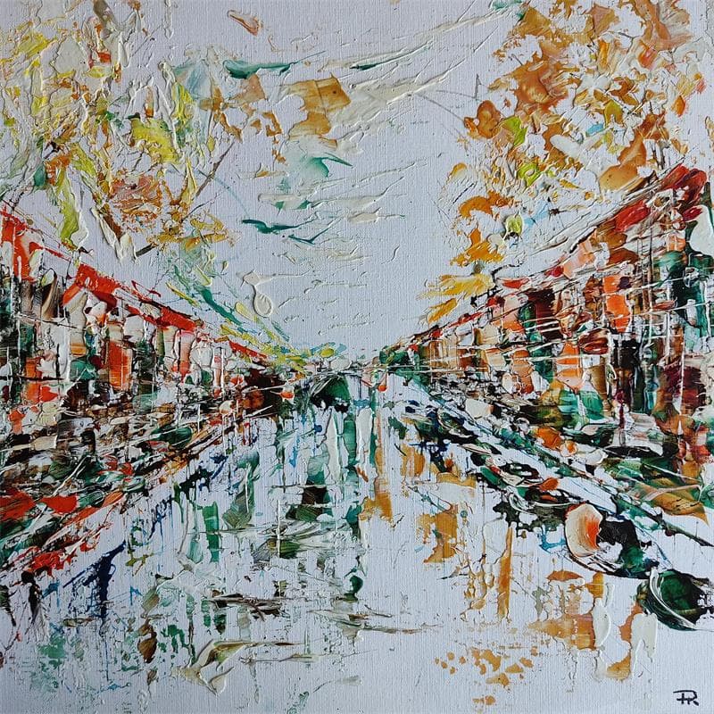 Painting Amsterdam #9 by Reymond Pierre | Painting Abstract Oil Urban