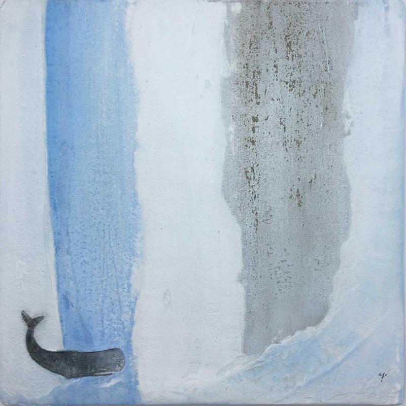 Painting Notte chiara by Roma Gaia | Painting Abstract Minimalist