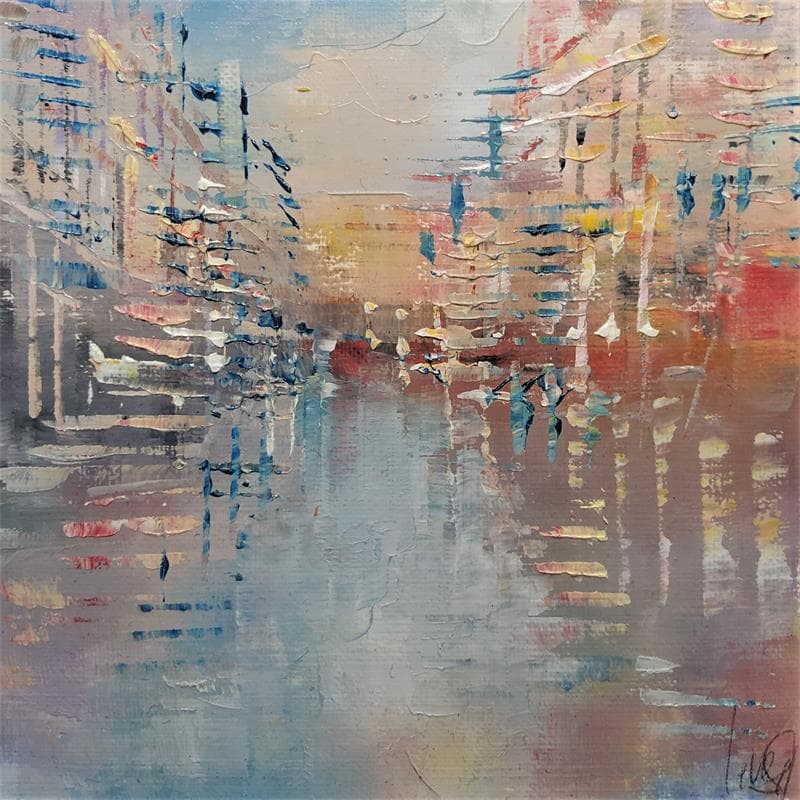 Painting BOIS FLOTTE by Levesque Emmanuelle | Painting Abstract Oil Urban