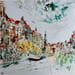 Painting Amsterdam 4 by Reymond Pierre | Painting Abstract Oil Urban