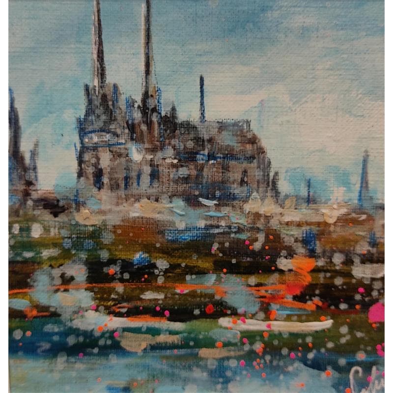 Painting CITYSCAPE 2 by Solveiga | Painting Figurative Urban Oil Acrylic