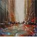 Peinture NEW YORK STREET par Solveiga | Tableau Figuratif Acrylique Vues urbaines