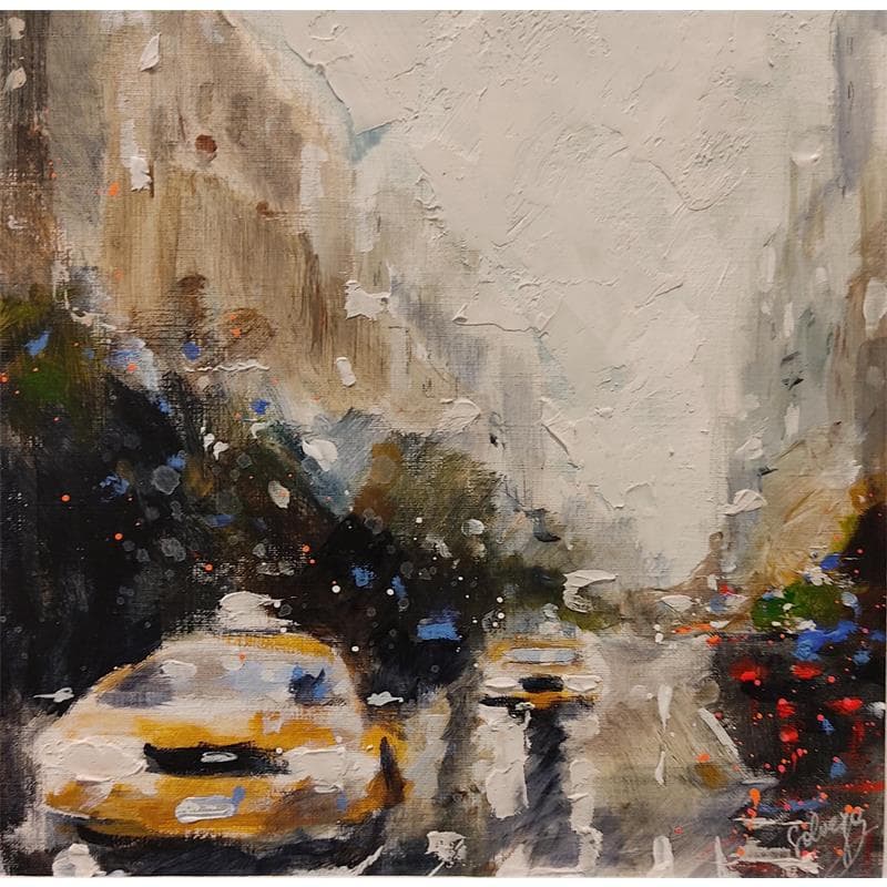 Painting New York 25 by Solveiga | Painting Figurative Acrylic Urban
