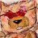 Gemälde Le chat masqué von De Sousa Miguel | Gemälde Art brut Alltagsszenen