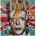 Gemälde Bowie, United kingdom, time gold von Cornée Patrick | Gemälde Pop-Art Pop-Ikonen Acryl