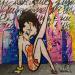 Peinture Betty Boop loves Yves St. Laurent par Cornée Patrick | Tableau Pop-art Icones Pop