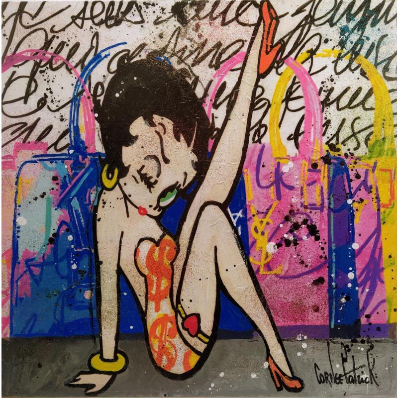 Gemälde Betty Boop loves Yves St. Laurent von Cornée Patrick | Gemälde Pop-Art Pop-Ikonen