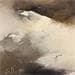 Peinture Dans le brouillard par Dumontier Nathalie | Tableau Abstrait Minimaliste Noir & blanc Huile