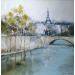 Painting Paris 2 by Poumelin Richard | Painting Figurative Urban Oil