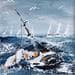 Painting Cassé ! by Ortis-Bommarito Nicole | Painting Figurative Acrylic Marine