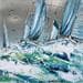 Gemälde Glacial von Ortis-Bommarito Nicole | Gemälde Figurativ Marine Acryl