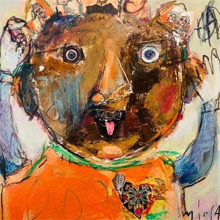 Peinture Un coeur á prendre par De Sousa Miguel | Tableau Art Singulier Scènes de vie
