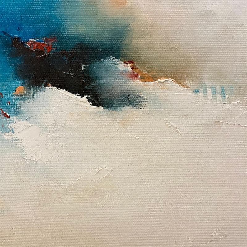 Painting La belle inconnue by Dumontier Nathalie | Painting Abstract Minimalist Oil