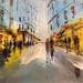 Painting Shopping by Raffin Christian | Painting Figurative Life style Oil Acrylic