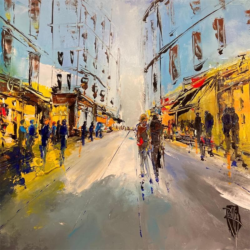 Painting Shopping by Raffin Christian | Painting Figurative Acrylic, Oil Life style
