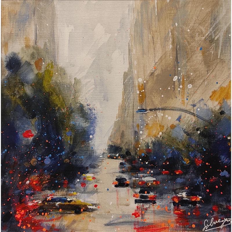 Painting New York 22 by Solveiga | Painting Figurative Acrylic, Oil Urban
