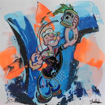 Painting Popeye 101d by Shokkobo | Painting Pop art Mixed Pop icons