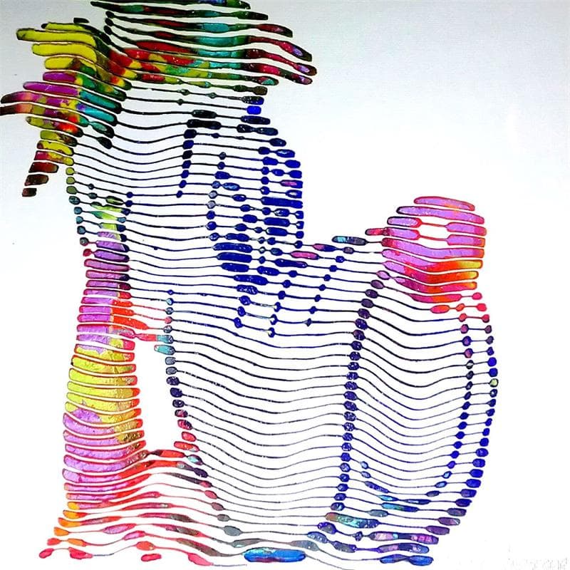 Peinture Droopy par Schroeder Virginie | Tableau Pop-art Acrylique Icones Pop
