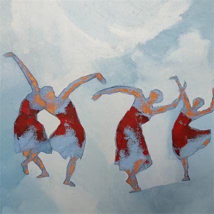 Painting Arabesque by Malfreyt Corinne | Painting Figurative Mixed Life style