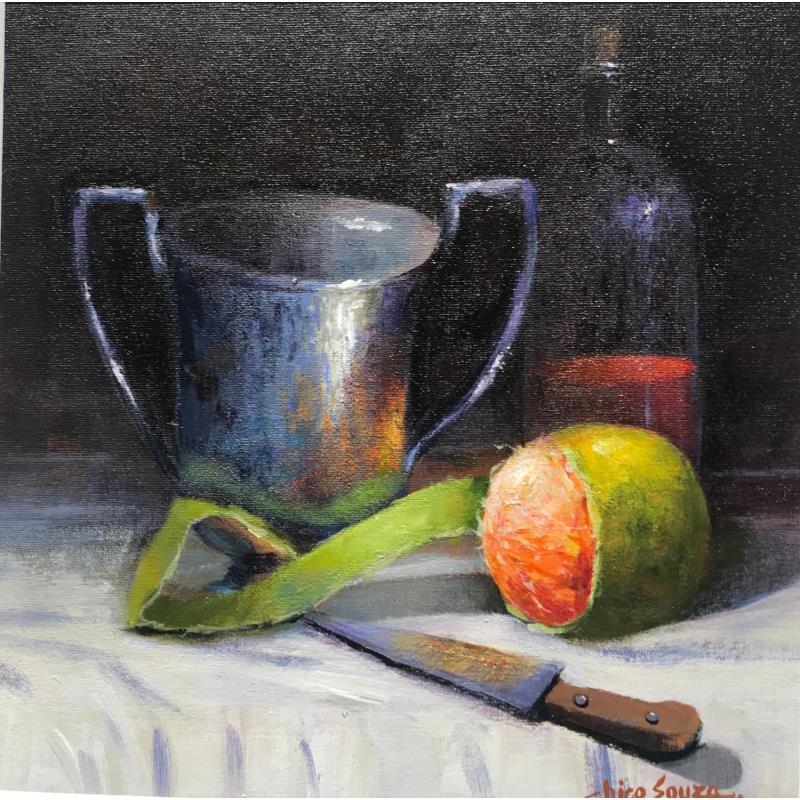 Painting Antes do Jantar by Chico Souza | Painting Figurative Oil still-life