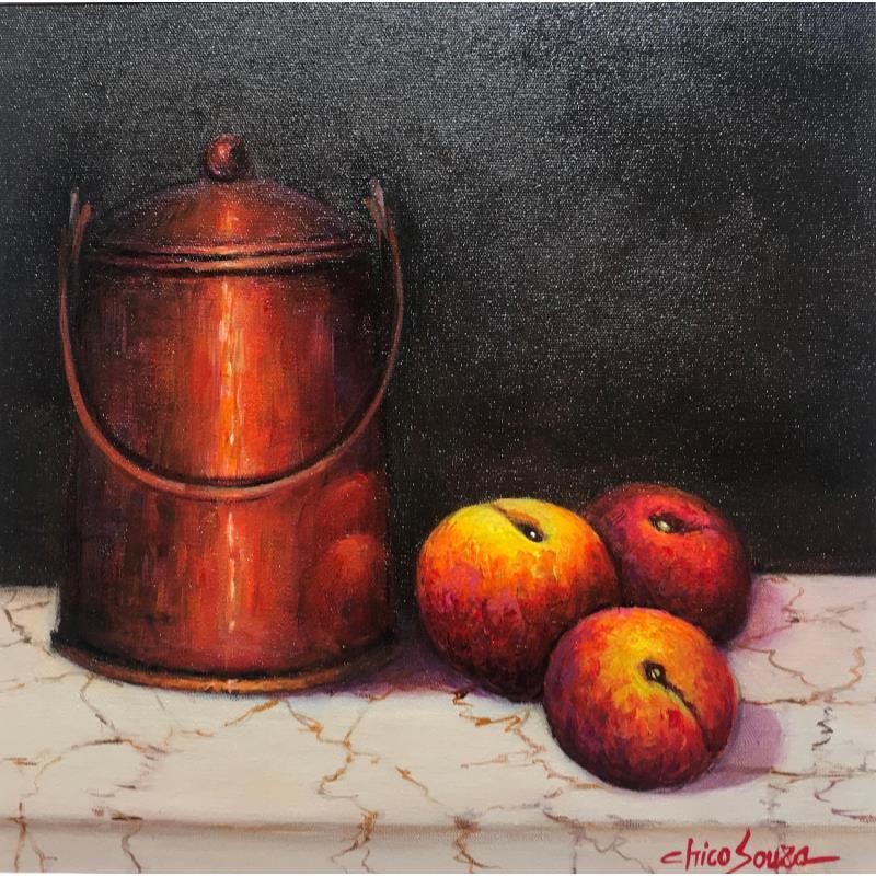 Painting La tao de cobre by Chico Souza | Painting Figurative Oil still-life