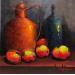 Gemälde Five mango von Chico Souza | Gemälde Figurativ Stillleben Öl