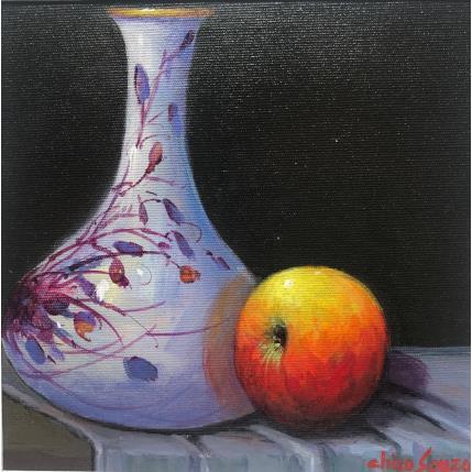 Painting Vaso Chines by Chico Souza | Painting Figurative Oil Still-life