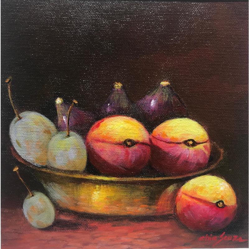 Painting Estaticas by Chico Souza | Painting Figurative Still-life Oil