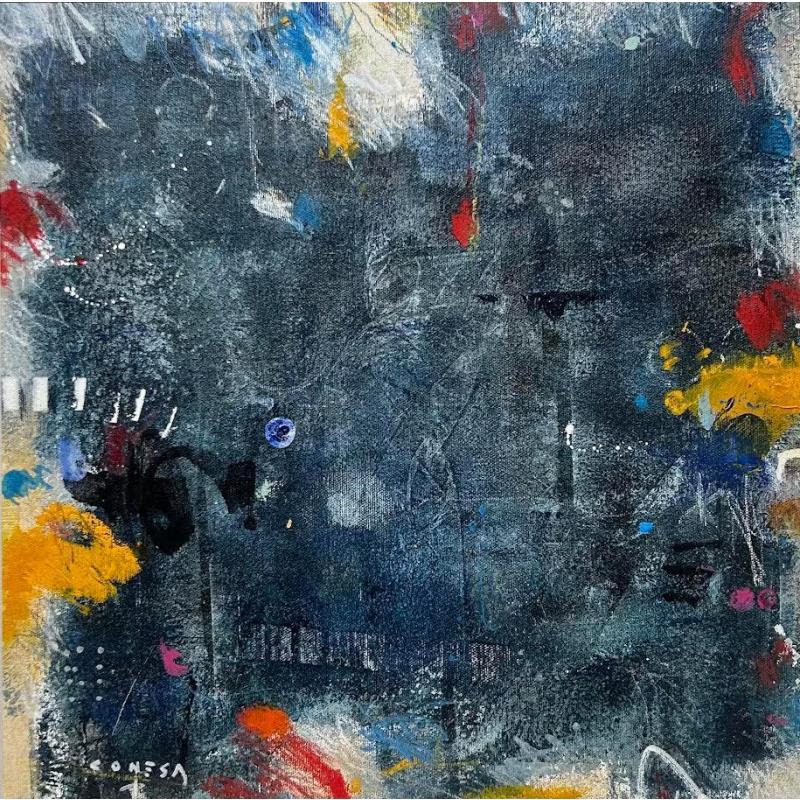 Gemälde Bano azul von Jiménez Conesa Francisco | Gemälde Abstrakt Minimalistisch Acryl