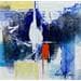 Gemälde Diagonal Portugal von Silveira Saulo | Gemälde Abstrakt Minimalistisch Acryl