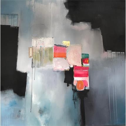 Painting Hors Iigne by Lau Blou | Painting Abstract Mixed Minimalist