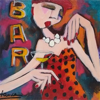 Painting Le petit vin blanc by Fauve | Painting Figurative Acrylic Life style