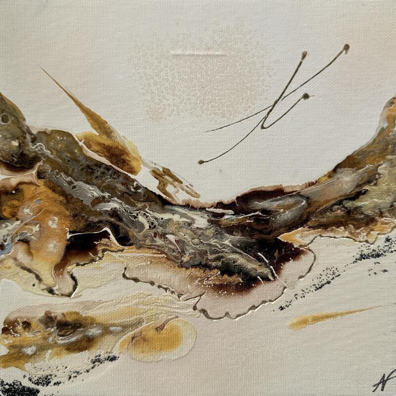 Peinture No Title 7 par Naen | Tableau Abstrait Acrylique minimaliste