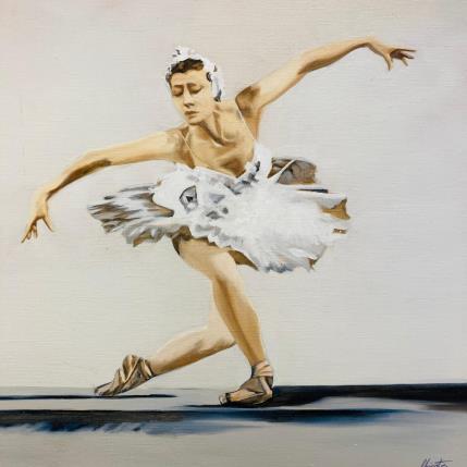 Painting Pirouette by Chicote Celine | Painting Figurative Oil Life style