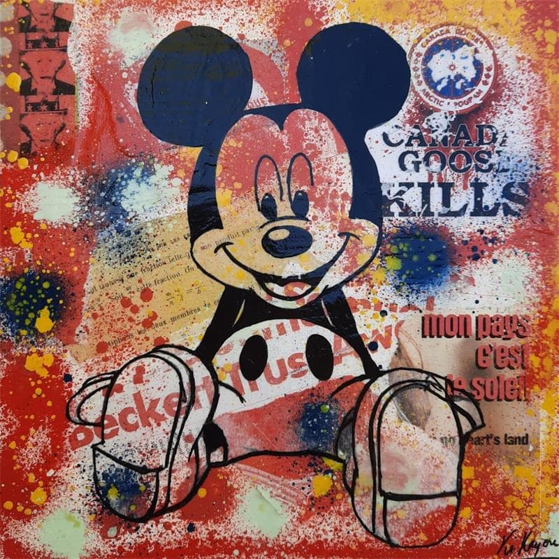 Painting Mickey 2 by Kikayou | Painting Pop-art Pop icons Graffiti