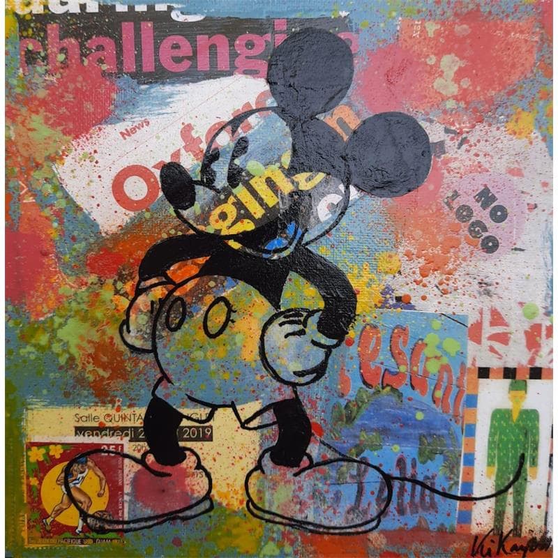 Peinture Mickey 1 par Kikayou | Tableau Pop-art Graffiti Icones Pop