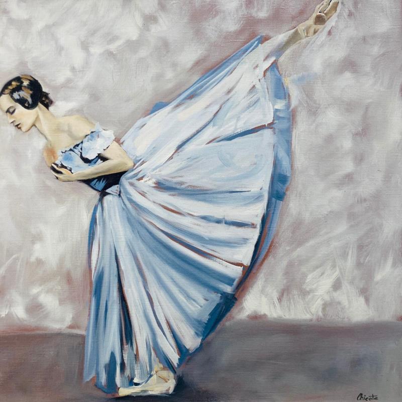Painting Rond de jambe en l'air by Chicote Celine | Painting Figurative Life style Oil