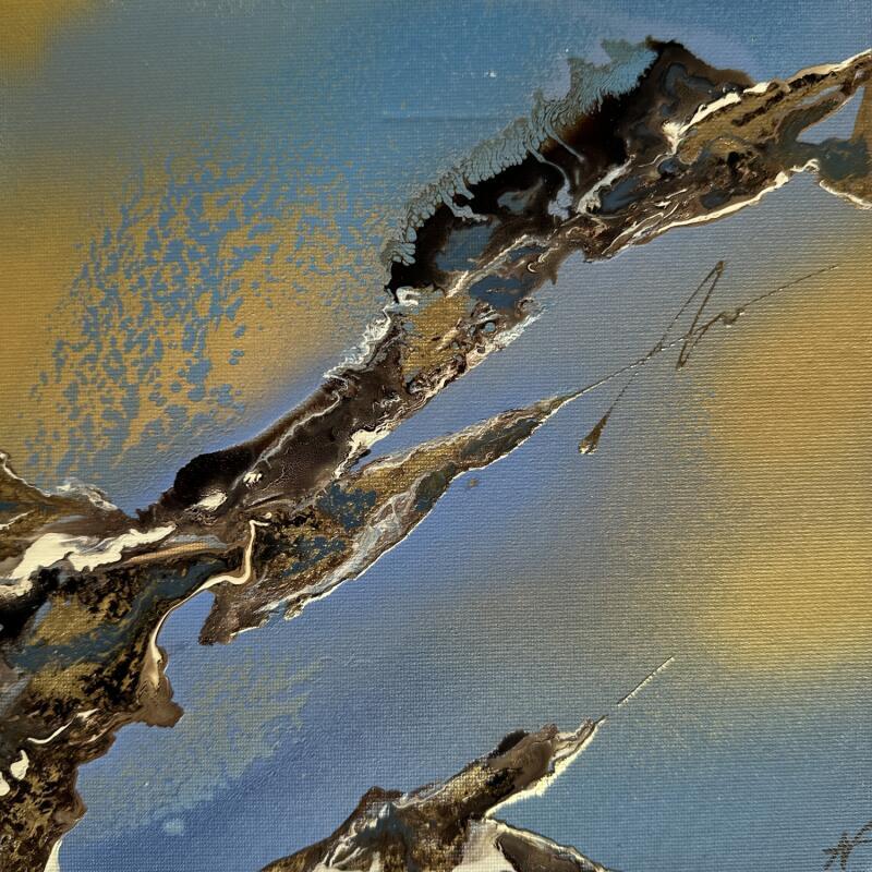 Peinture C738 par Naen | Tableau Abstrait Acrylique minimaliste
