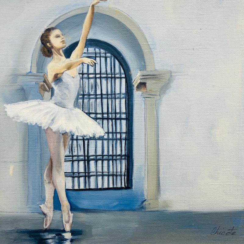 Painting Tutu décor grille by Chicote Celine | Painting Figurative Life style Oil