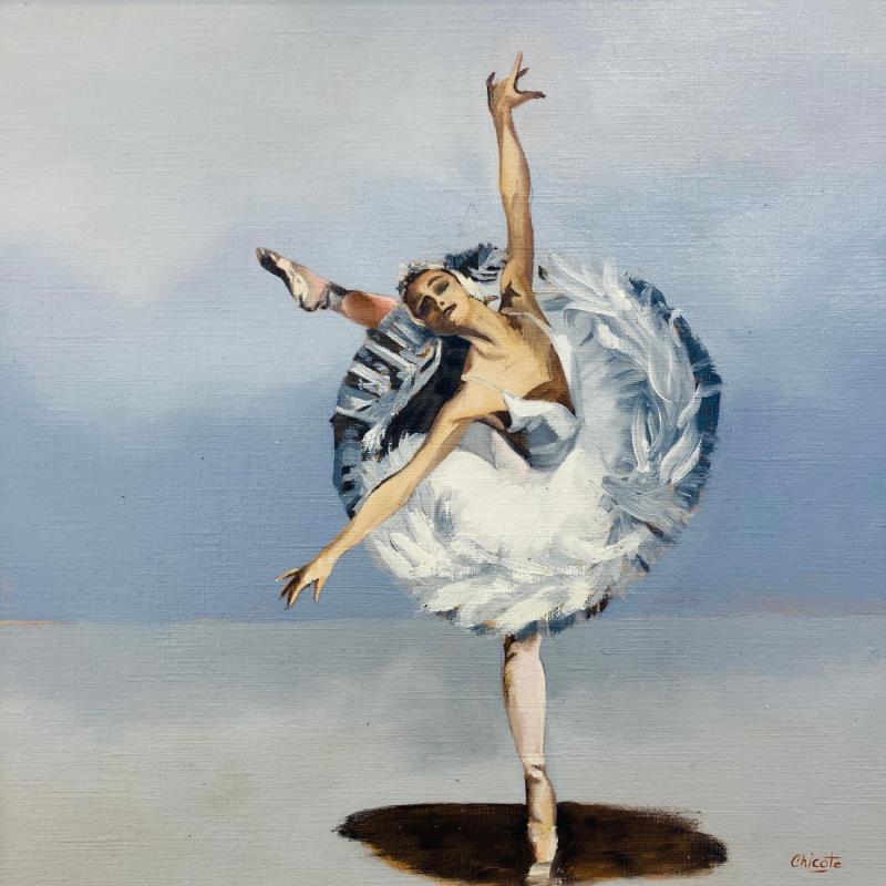 Painting Pointe by Chicote Celine | Painting Figurative Life style Oil