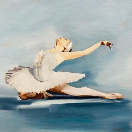 Painting Chant du cygne by Chicote Celine | Painting Figurative Oil Life style