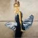 Painting Tutu bleu foncé by Chicote Celine | Painting Figurative Life style Oil