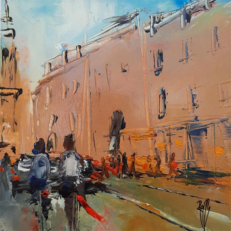 Painting Traffic by Raffin Christian | Painting Figurative Acrylic, Oil Life style