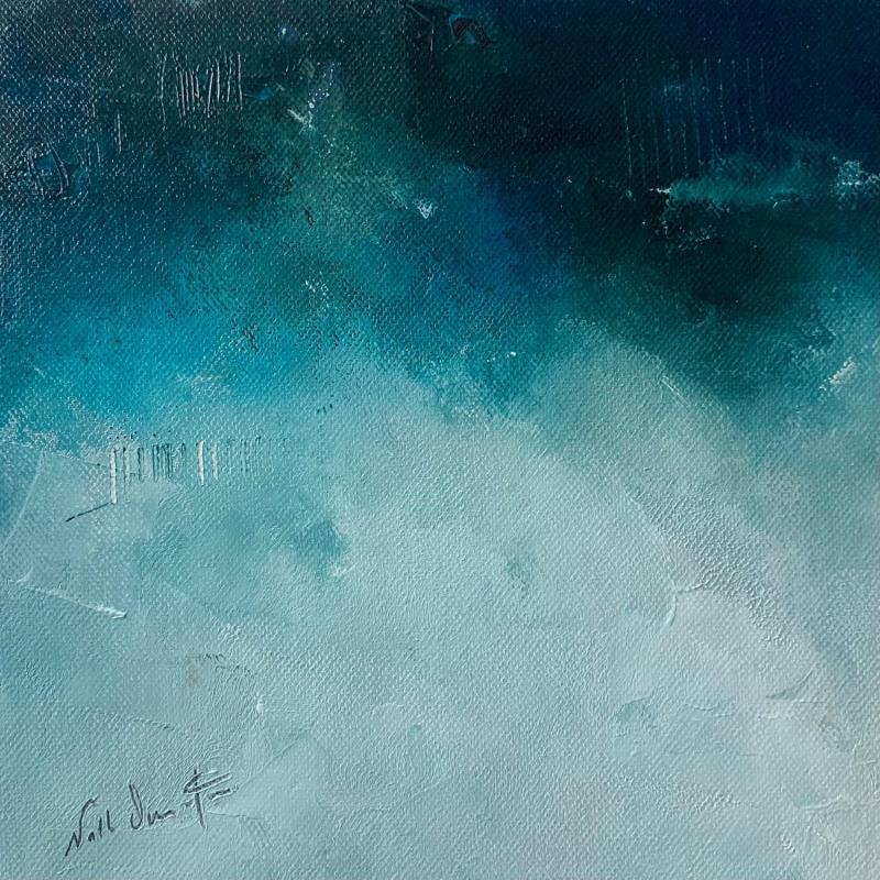 Painting La nuit me fascine by Dumontier Nathalie | Painting Abstract Oil Minimalist