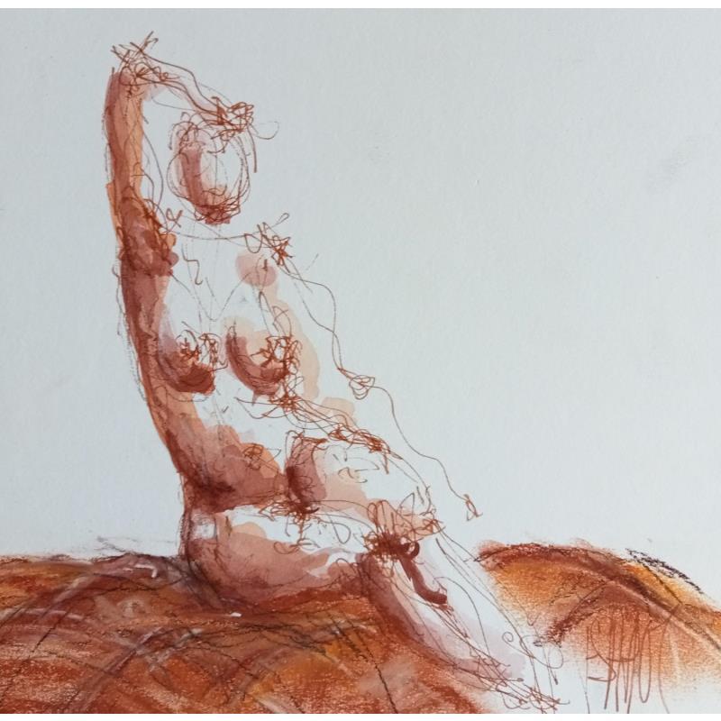 Painting MELODIE by Sahuc François | Painting Figurative Acrylic Nude