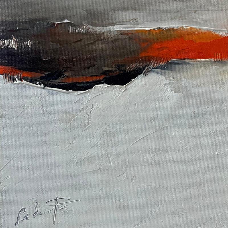 Painting Le vent se lève enfin by Dumontier Nathalie | Painting Abstract Minimalist Oil